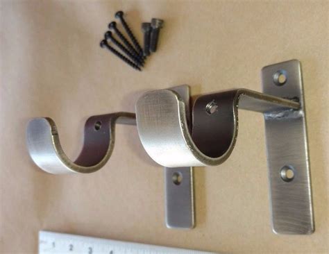 curtain brackets for metal door|heavy duty curtain brackets.